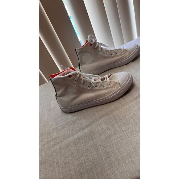 Converse Chuck Taylor II Shoes Youth Counter Climate Lunarlon Orange White Sz 3 - Picture 3 of 11